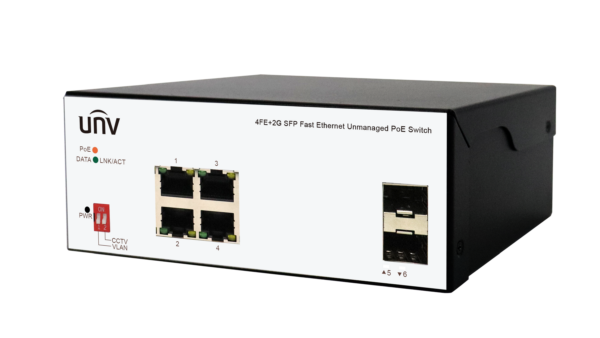 UNV Industrial/Harsh Fast POE Switch 4 Ports +2