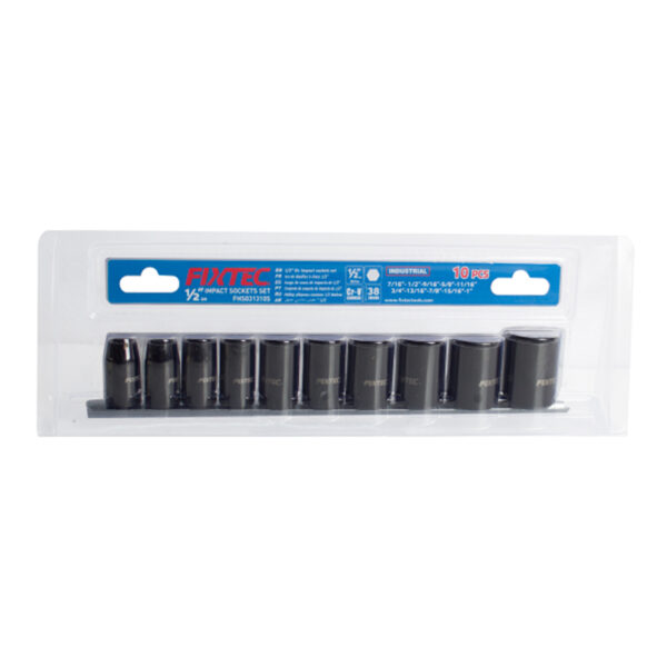 Fixtec 10pcs Impact Socket Set