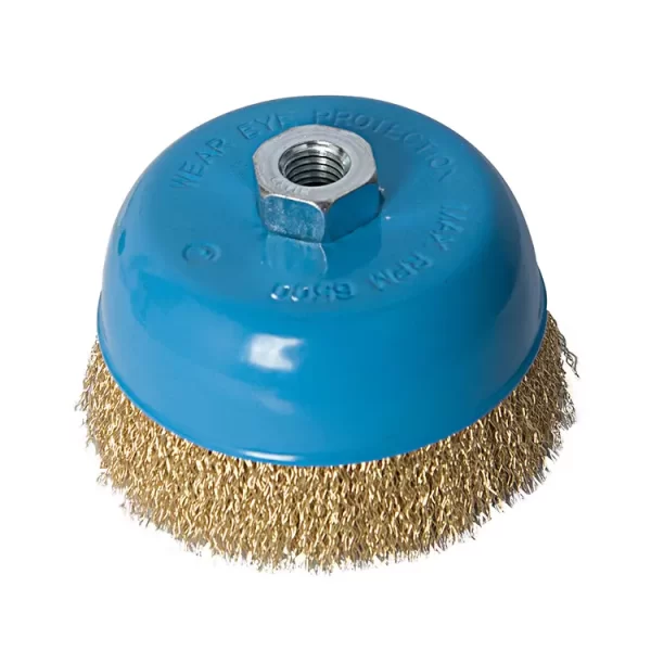 Fixtec Cup Wire Brush with Nut 125MM