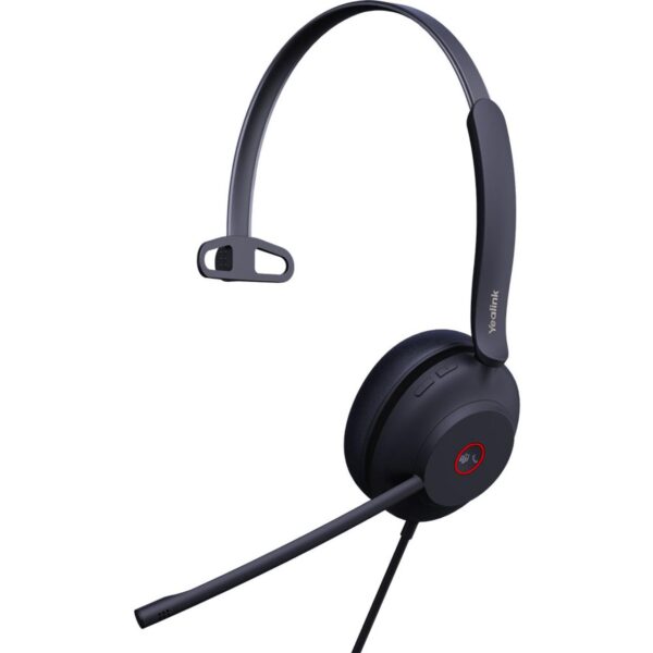 Professional USB Mono Headset with Leather Cushion