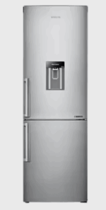 SAMSUNG REFRIGERATOR BOTTOM MOUNT 321L METAL GRAPHITE CLASS F WITH WATER DISPENSER