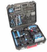 FIXTEC Power Tools 20V Rechargeable Electric Portable Cordless Drill Machine Set with 221pcs Accessories Kit Hand Tools